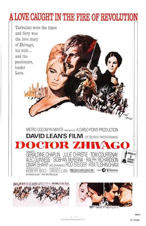 Omar Sharif DOCTOR ZHIVAGO Julie Christie Geraldine Chaplin movie poster 11x17