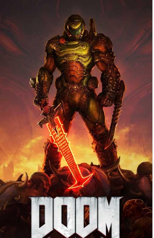 Bethesda DOOM ETERNAL video game poster 11x17