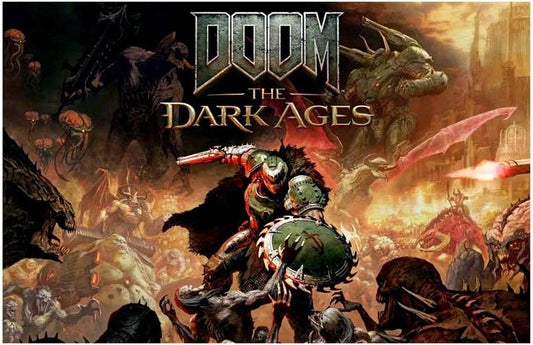 DOOM THE DARK AGES video game poster 17x11