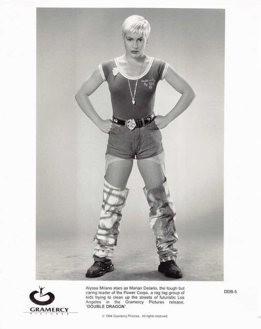Alyssa Milano DOUBLE DRAGON original 8x10 press photo 1994