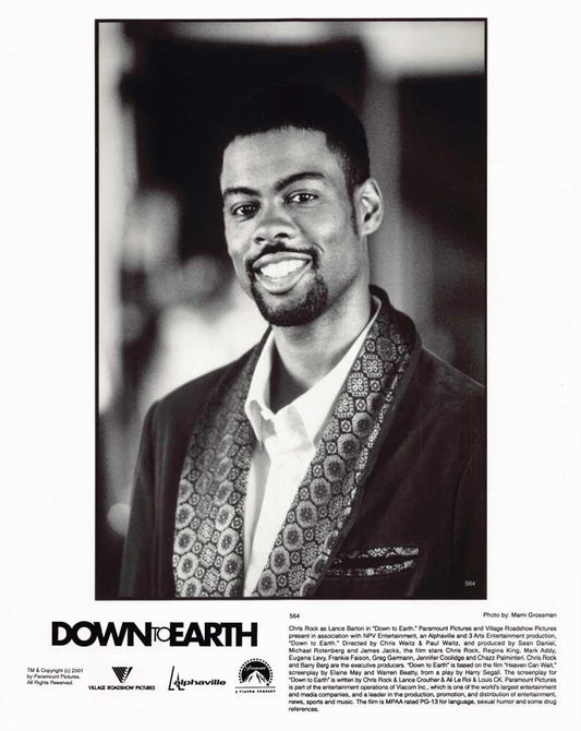 Chris Rock DOWN TO EARTH original 8x10 press photo 2001