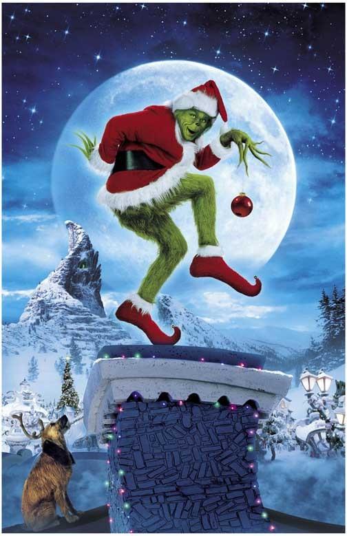 Jim Carrey HOW THE GRINCH STOLE CHRISTMAS movie poster 11x17
