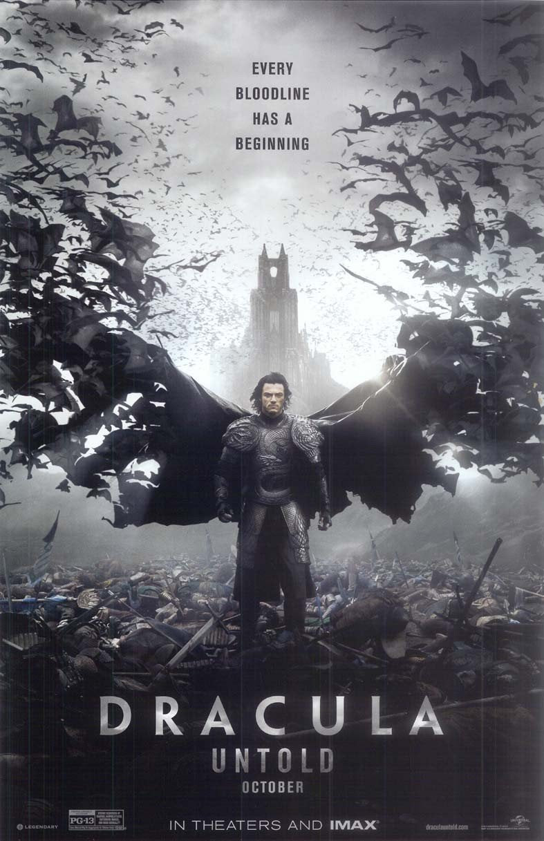 Luke Evans DRACULA UNTOLD original studio movie poster 11x17
