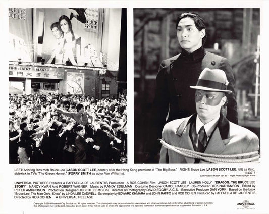 Jason Scott Lee DRAGON: BRUCE LEE STORY original 10x8 press photo 1993