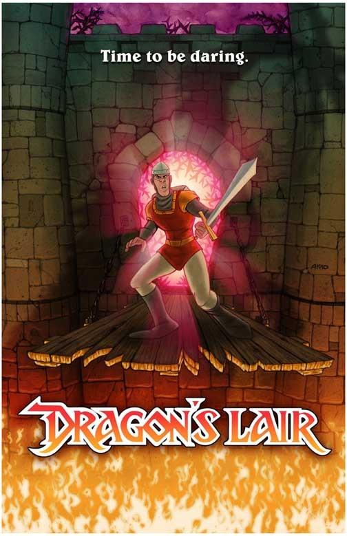 Don Bluth DRAGON'S LAIR video game poster 11x17