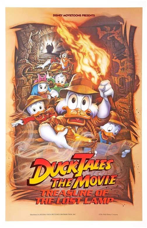 Disney DUCK TALES THE MOVIE TREASURE OF THE LOST LAMP movie poster 11x17 Struzan