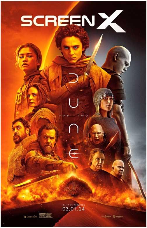 Timothee Chalamet DUNE Zendaya Josh Brolin ScreenX movie poster 11x17