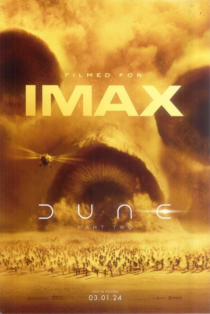 Timothée Chalamet DUNE PART 2 original studio movie poster 11x17