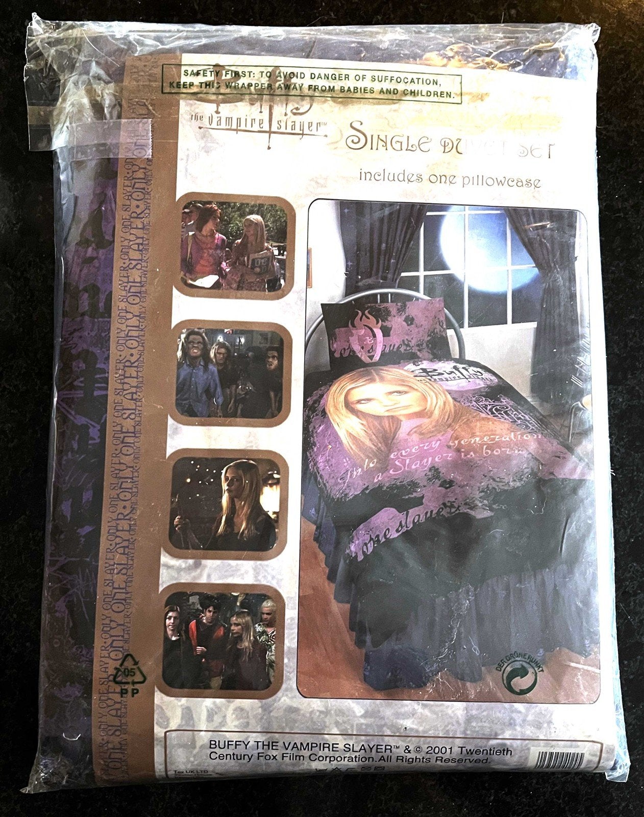 Sarah Michelle Gellar BUFFY THE VAMPIRE SLAYER licensed single duvet set NEW