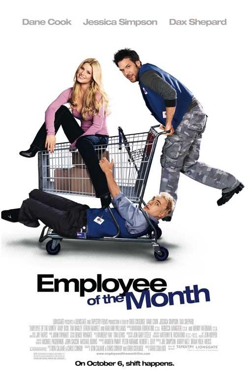 Dane Cook EMPLOYEE OF THE MONTH Jessica Simpson Dax Shepard movie poster 11x17