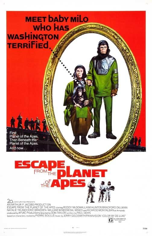 Roddy McDowall ESCAPE FROM THE PLANET OF THE APES movie poster 11x17