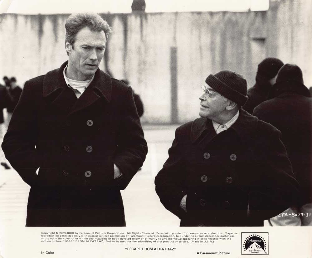 Clint Eastwood ESCAPE FROM ALCATRAZ Frank Ronzio original 10x8 press photo 1979