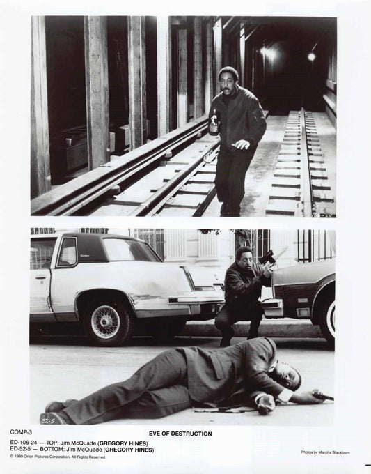 Gregory Hines EVE OF DESTRUCTION Renee Soutendijk 1990 original press photos