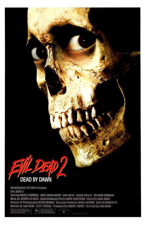 Bruce Campbell EVIL DEAD 2 DEAD BY DAWN movie poster 11x17 Sam Raimi