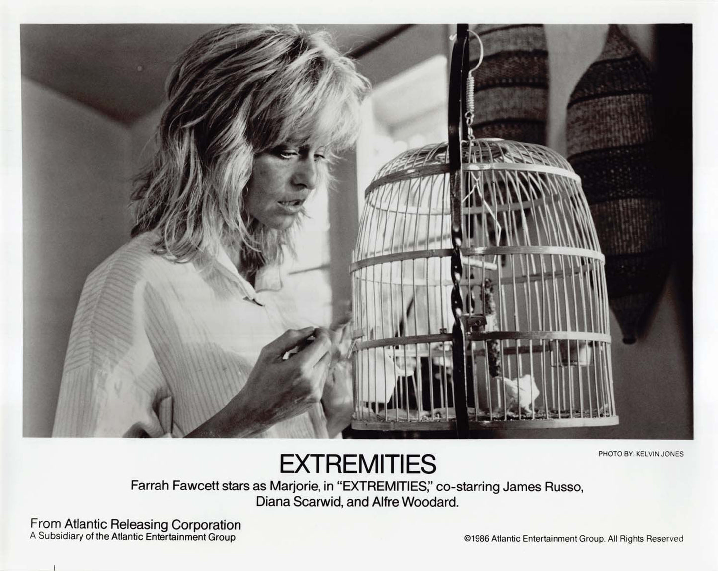 Farrah Fawcett EXTREMITIES James Russo press kit 1983