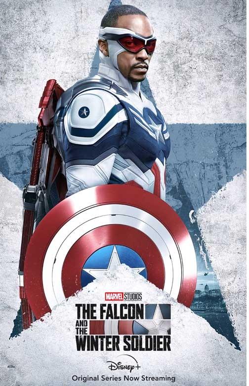 Anthony Mackie THE FALCON AND THE WINTER SOLDIER character movie poster 11x17