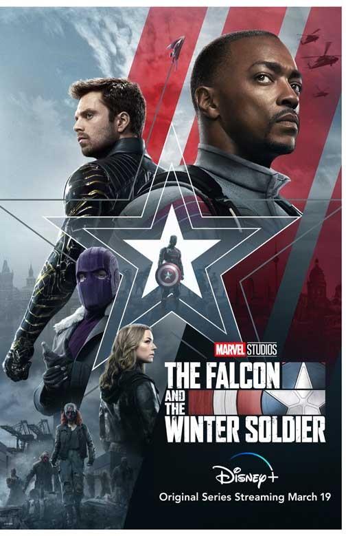 Anthony Mackie THE FALCON AND THE WINTER SOLDIER cast movie poster 11x17