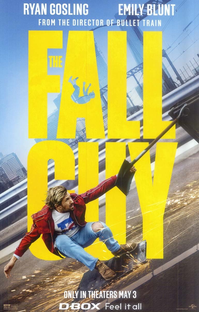 Ryan Gosling FALL GUY Emily Blunt original studio movie poster 11x17