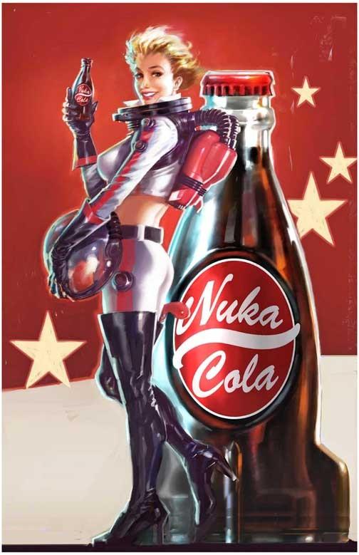 Bethesda Softworks FALLOUT nuka cola girl standing video game poster 11x17