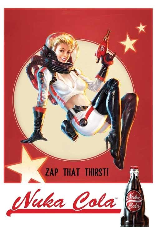 Bethesda Softworks FALLOUT nuka cola girl video game poster 11x17