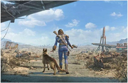Bethesda Softworks FALLOUT 4 red rocket video game poster 11x17