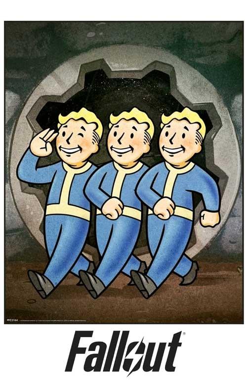Bethesda Softworks FALLOUT 76 vault boys video game poster 11x17