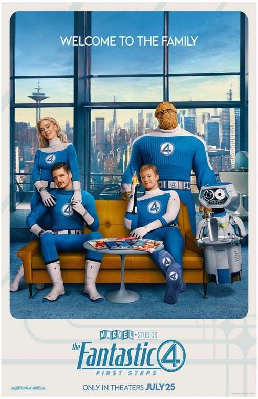 Pedro Pascal FANTASTIC 4: FIRST STEPS 2025 Vanessa Kirby movie poster 11x17