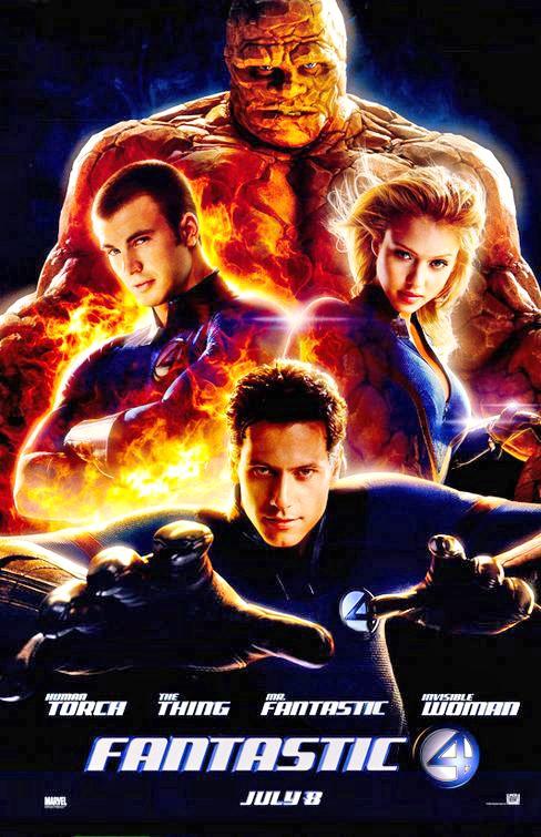 Jessica Alba FANTASTIC FOUR Chris Evans set 2 original 27x40 movie posters 2005
