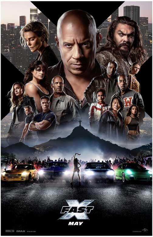 Vin Diesel FAST X adv b cast movie poster 11x17 Louis Leterrier