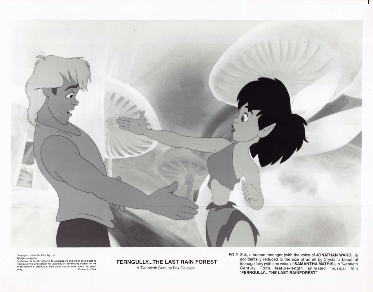 Samantha Mathis FERN GULLY LAST RAINFOREST Christian Slater original 8x10 photos