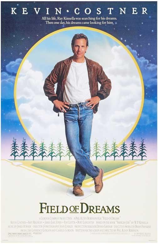 Kevin Costner FIELD OF DREAMS Amy Madigan James Earl Jones movie poster 11x17