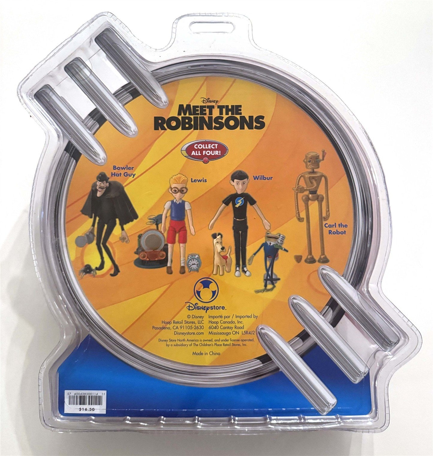MEET THE ROBINSONS Carl the Robot action figure 2007 Disney Store exclusive