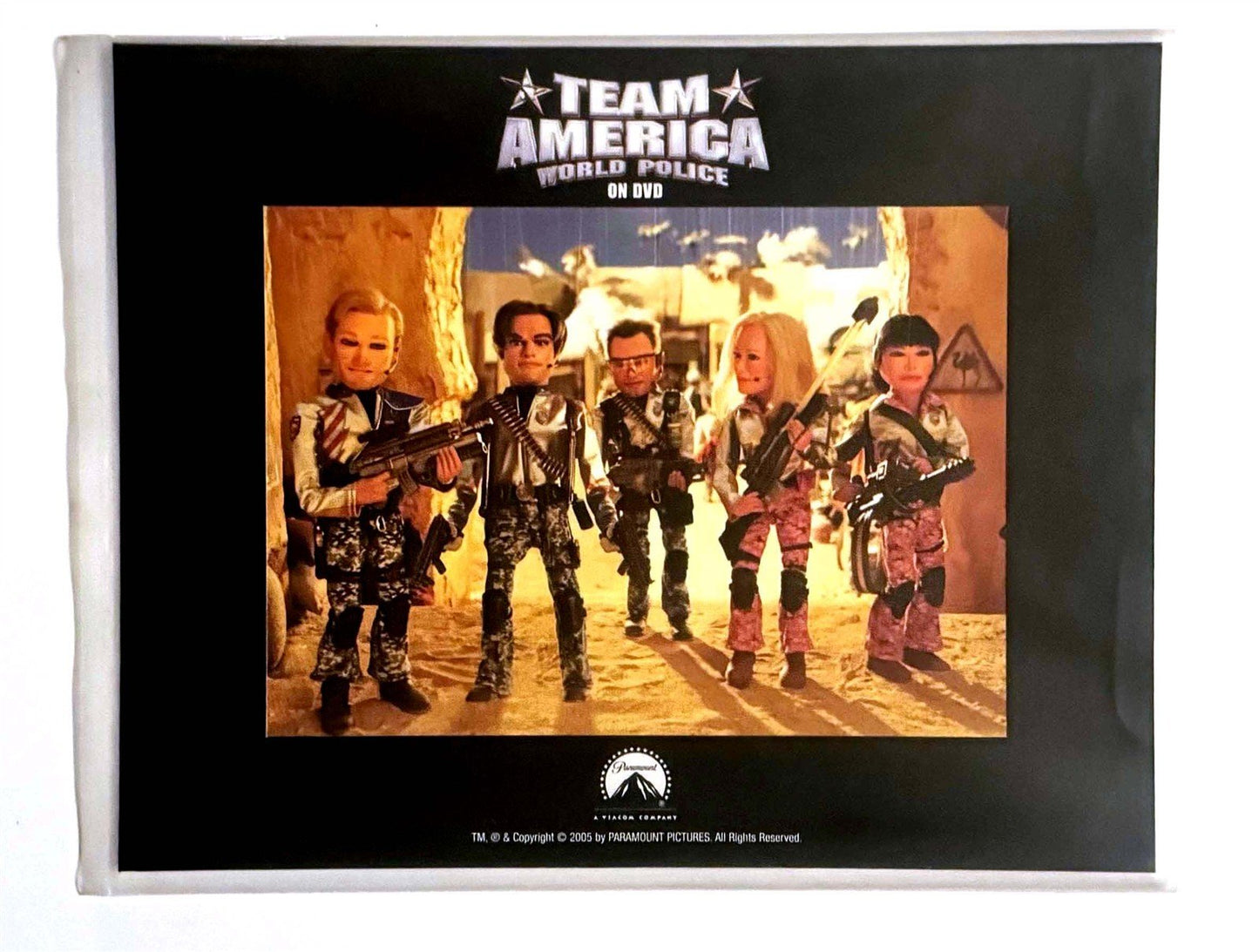 Parker TEAM AMERICA WORLD POLICE Stone collectible promo lithograph 2005