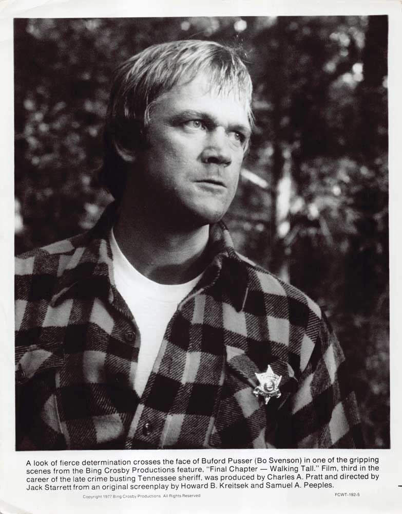 Bo Svenson FINAL CHAPTER - WALKING TALL original 8x10 press photo 1977