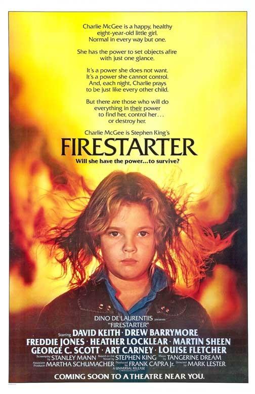 Drew Barrymore FIRESTARTER Martin Sheen movie poster 11x17