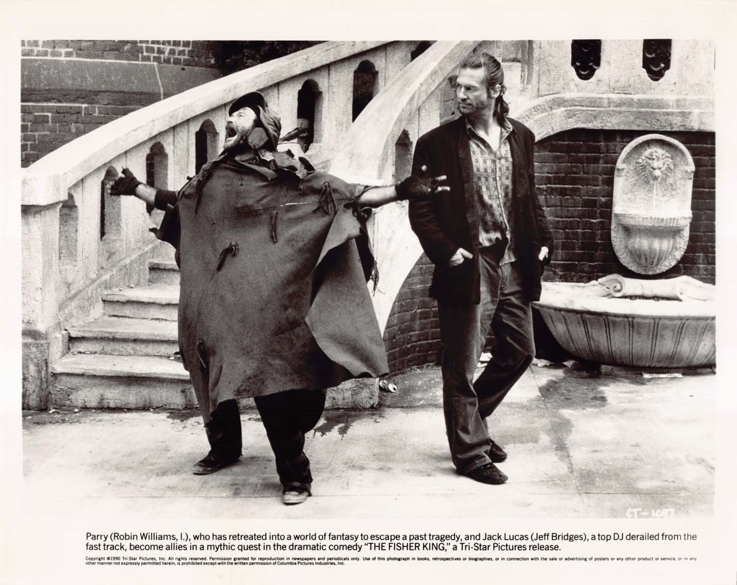 Robin Williams THE FISHER KING Jeff Bridges 1990 original 8x10 press photos