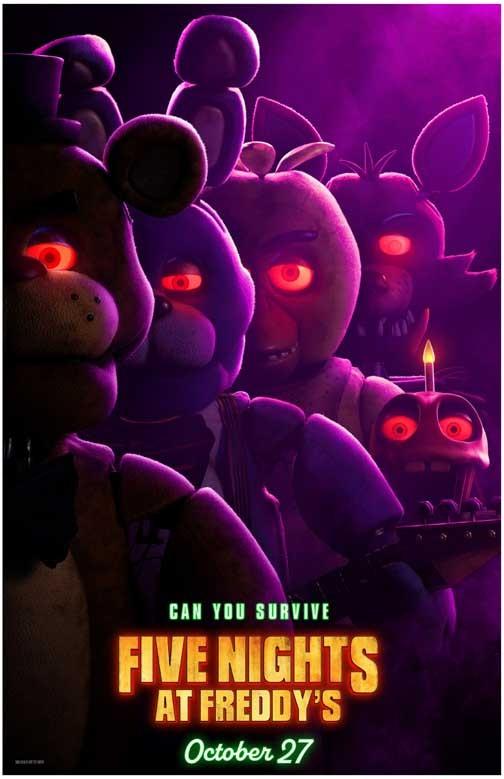 FIVE NIGHTS AT FREDDY'S adv movie poster 11x 17