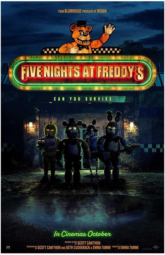 FIVE NIGHTS AT FREDDY'S advance movie poster 11x17