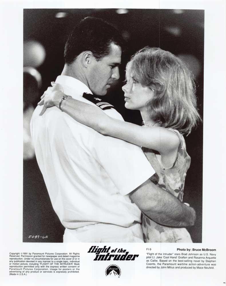 Brad Johnson FLIGHT OF THE INTRUDER Rosanna Arquette original 8x10 press photo