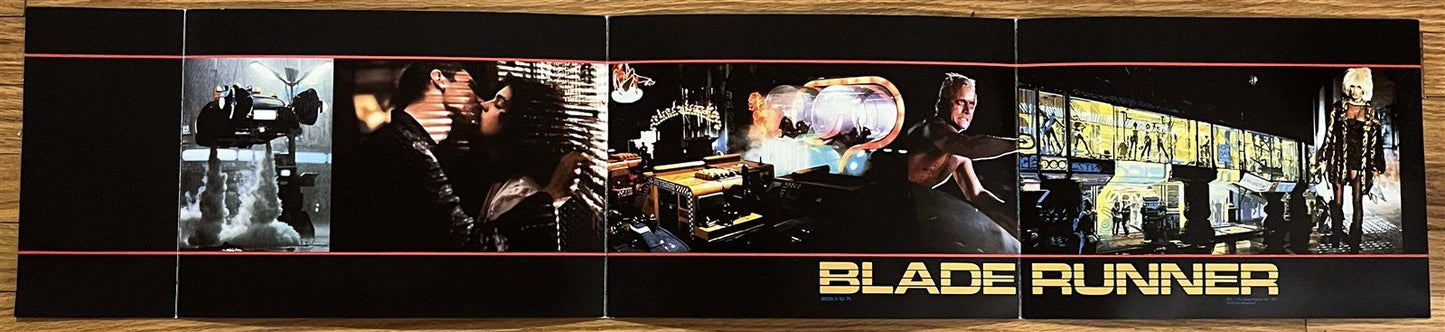 1982 Harrison Ford BLADE RUNNER original Del Rey cardstock tie-in brochure