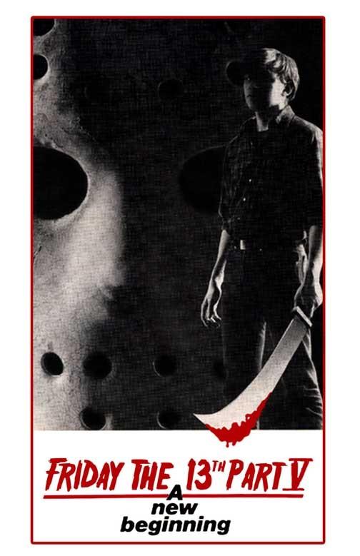 Jason Voorhees FRIDAY THE 13TH PART V A NEW BEGINNING movie poster 11x17