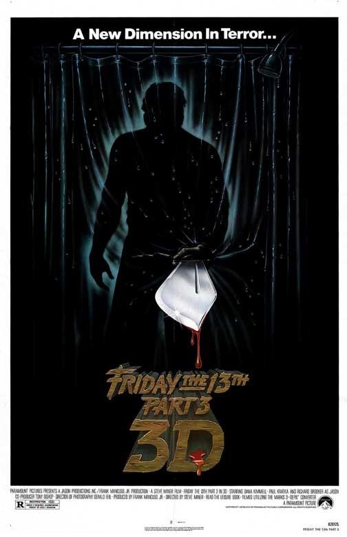 Jason Voorhees FRIDAY THE 13TH PART 3 3D movie poster 11x17