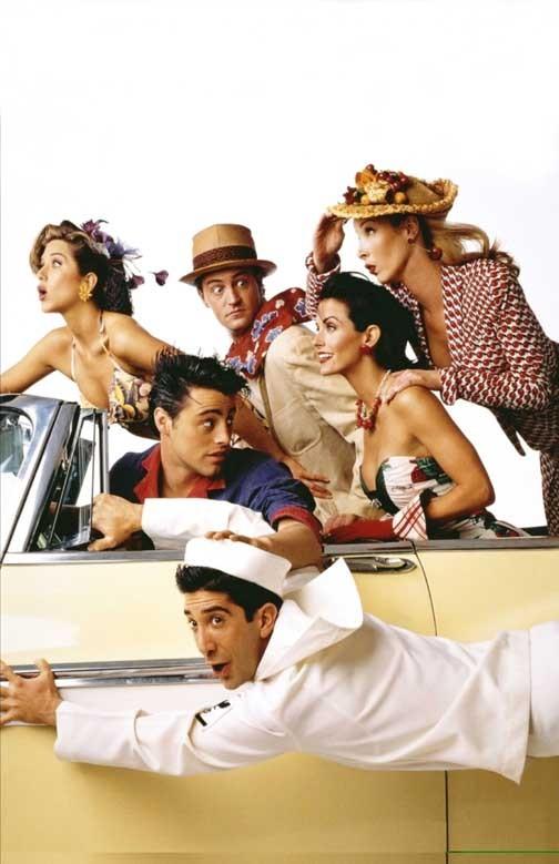 Jennifer Aniston FRIENDS Matthew Perry Courtney Cox car poster 11x17