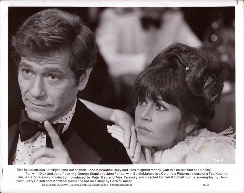 Jane Fonda FUN WITH DICK AND JANE George Seagal original 10x8 press photo 1977