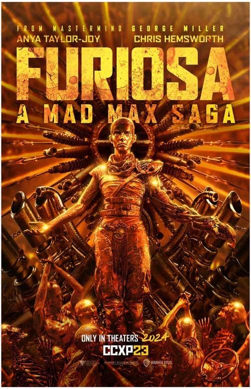 Anya Taylor-Joy FURIOSA Chris Hemsworth advance movie poster 11x17
