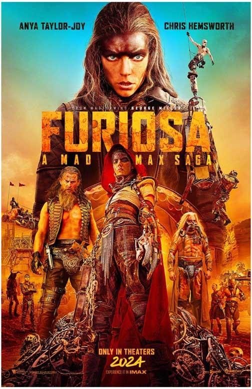 Anya Taylor-Joy FURIOSA Chris Hemsworth advance cast movie poster 11x17