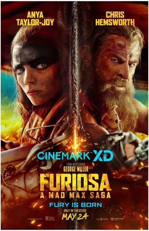 Anya Taylor-Joy FURIOSA Chris Hemsworth movie poster 11x17 Cinemark
