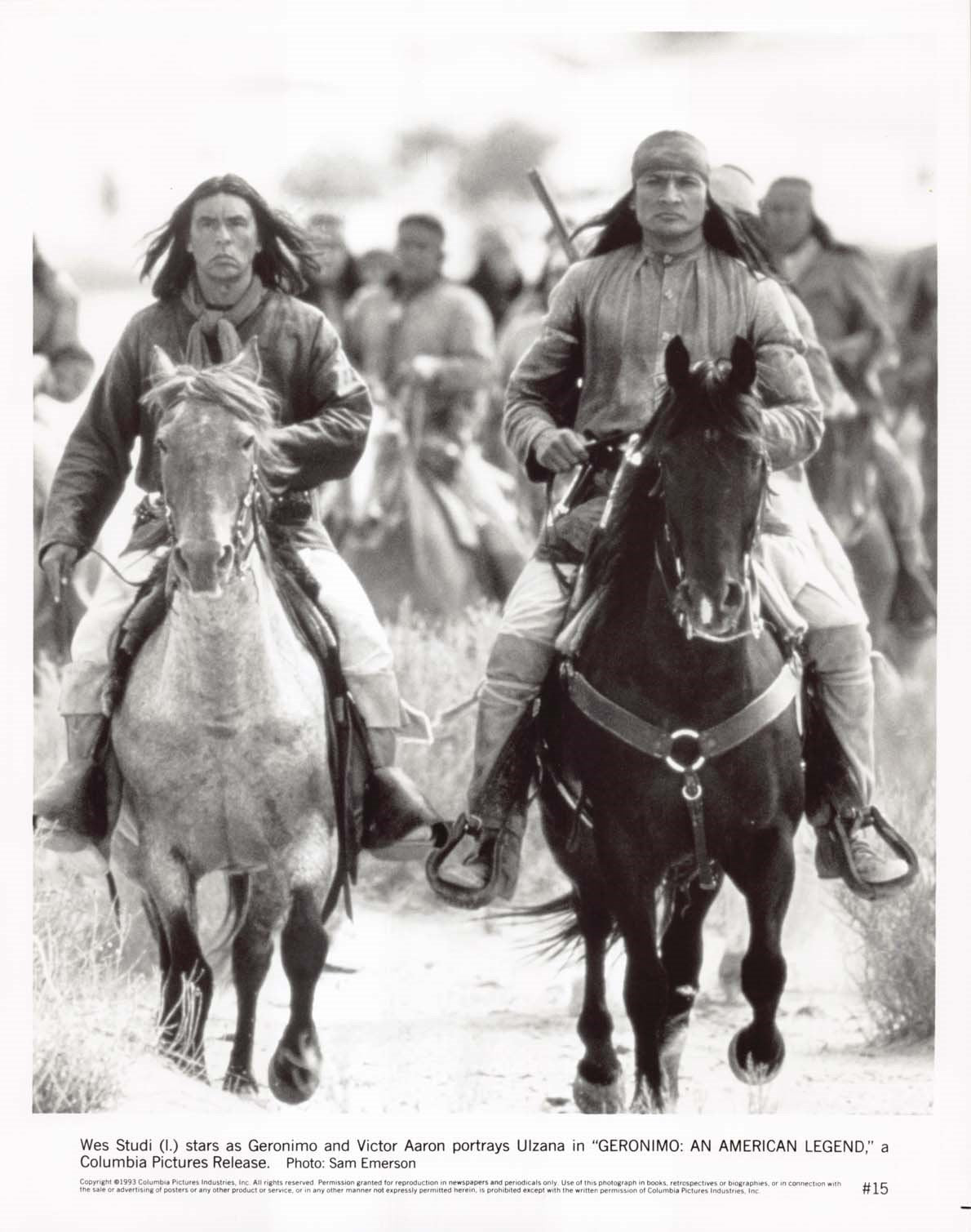 Wes Studi GERONIMO Jason Patric Robert Duvall original press photos 1993