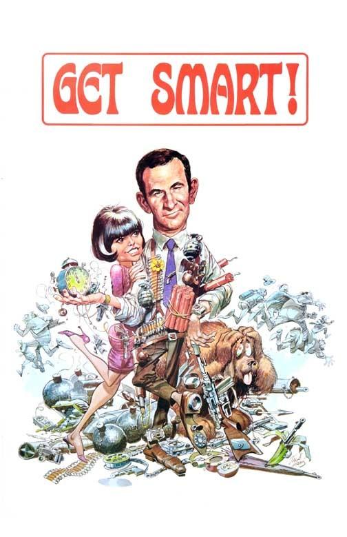 Don Adams GET SMART Barbara Feldon artwork poster 11x17