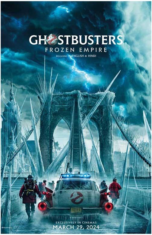 Paul Rudd GHOSTBUSTERS FROZEN EMPIRE advance movie poster 11x17